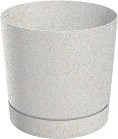 Prosperplast Tubo P Eco Wood Bloempot -Ø 12,8 cm - Eco Wit