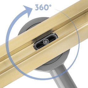 Lineaire afvoer REA Neox Slim pro Brush Gold 100