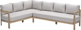 Garden Impressions Sirocco lounge dining set 3-delig links - acacia - grey sand