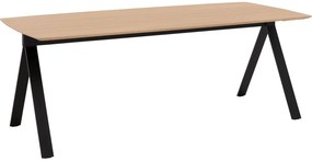Goossens Excellent Eettafel Uniek, Semi rechthoekig 200 x 100 cm