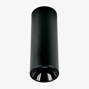 Opbouw Led Plafondlamp Rond Ø5,7 Cm Voor Buiten In Aluminium Luisiana Zwart & Warm Wit 3000k & 6 W & 38º - Sklum