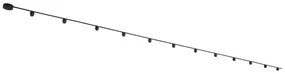 LED Modern railsysteem met 12 Spot / Opbouwspot / Plafondspots zwart 1-fase - Magnetic Zagaye Modern Binnenverlichting Lamp