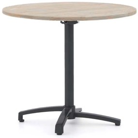 Inklapbare tafel Bellagio  | Rond  | Tuintafel Teakhout | Ø85cm | 2 personen | Kees Smit Tuinmeubelen