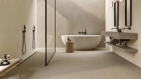 Valence Atlantic wandtegel betonlook 50x120cm taupe mat gerectificeerd