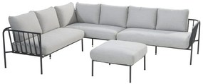4 Seasons Outdoor Figaro 4-persoons loungebank Tuinbank   antraciet weerbestendig