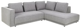 Hoekbank Grijs Boucle Hoek Rechts