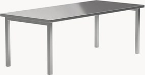 Eettafel Cilo van edelstaal, 210 x 95 cm