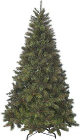 Ontario Frosted Medium Green Hinged kunstkerstboom - 183 cm - groen - frosted - Diameter 117 cm - 763 tips - metalen voet