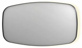 INK SP30 spiegel - 160x4x80cm contour in stalen kader incl indir LED - verwarming - color changing - dimbaar en schakelaar - geborsteld metal black 8409785