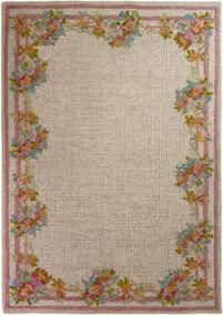 Handgetuft hoog-laag wollen vloerkleed Elise Floral