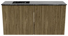 Mondiaz Joya DLux 80cm toiletmeubel dusk met wastafel faye links 1 kraangat lava