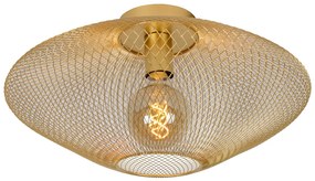 Lucide Mesh plafondlamp 45cm 1x E27 goud mat