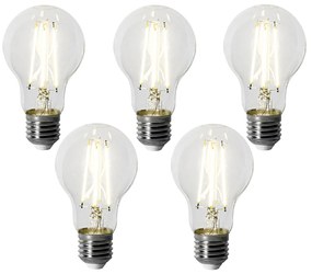 Set van 5 E27 dimbare LED lampen A60 6W 500 lm 4000K