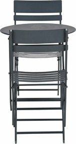 Garden Impressions Pisa bistro tuinset 3-delig - donker grijs