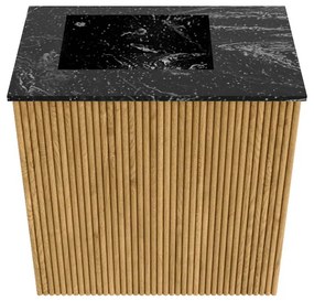 Mondiaz Joya DLux 40cm toiletmeubel oak met wastafel faye links 1 kraangat lava