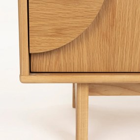 Zuiver Groove Design Dressoir Eiken 3 Deurs 120 Cm - 120x40x58cm.