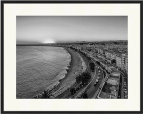 Ingelijste digitale print City Of Nice At Sunset