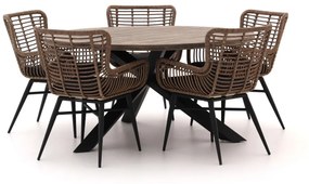 Diningset Intenso  | 5 personen | Tuinset wicker (vlechtwerk) | 6-delig | Kees Smit Tuinmeubelen