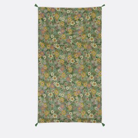 Bedrukte XL badstof gevoerde Fouta, Rosemary