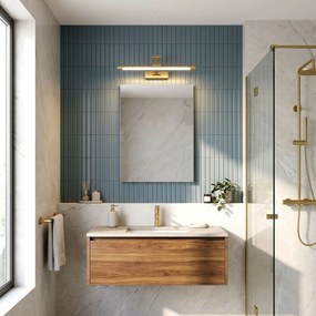 Badkamer LED-wandlamp SWE022-1W 42cm Brush Gold