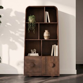 Open Kast Hoog Met Ronde Hoeken - 85x40x170cm.