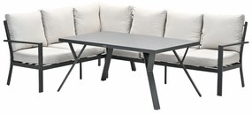 Garden Impressions Senja lounge dining set 3-delig links - desert sand