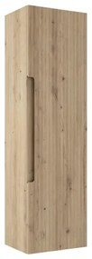 Saniclass Prime Balance Hoge Kast - 120x34.5x34.5cm - 1 deur - rustiek eiken - MDF RC/074822