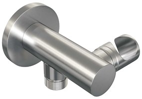 Brauer Brushed Carving thermostatische inbouw regendouche met 3 standen handdouche, rechte muurarm en hoofddouche 20cm set 55 RVS geborsteld PVD