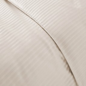 Dekbedovertrek in katoensatijn, Opale gestreept