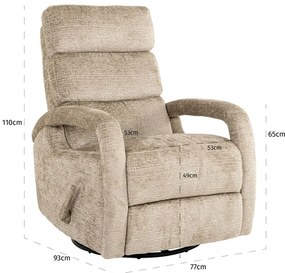 Richmond Interiors Denvi Relaxfauteuil Modern Taupe