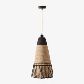 Madelyn Plafondlamp Natuurlijk - Zwart & Natuurlijk Madelyn - Sklum