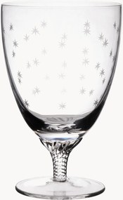 Mondgeblazen kristallen bistroglazen Stars, 6-delig