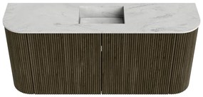 Mondiaz Joya DLux 95cm toiletmeubel ronding links/rechts shadow met wastafel faye midden 1 kraangat opalo