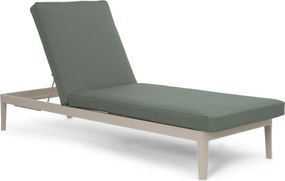 Lifestyle Garden Furniture Mateo Ligbed Met Kussen Loft/moss Green Aluminium Taupe