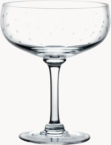 Mondgeblazen kristallen cocktailglazen Stars, 2-delig