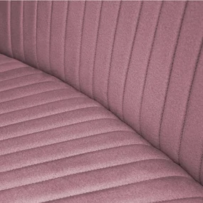 Eetkamerbank - Hengelo - stof Element roze 10 - geschikt voor ovale tafel 200 cm