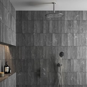 Saniclear Exclusive volledig 304 RVS inbouw regendouche 30cm met 3 standen handdouche plafondmontage