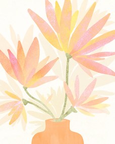 Ilustratie Sweet Pink Floral, Kristian Gallagher, (30 x 40 cm)