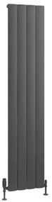 Eastbrook Tordino radiator 35x180cm aluminium 1149W antraciet