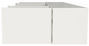 Zwevend Tv-meubel Wit 194 Cm - 194x35.5x35cm.