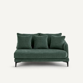 Halve bank, 2zit van polyestermix, MODERNISTE