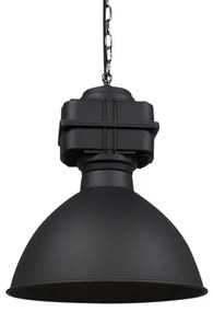 Smart industriële hanglamp zwart 38,5 cm incl. A60 WiFi - Sicko