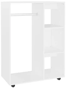 vidaXL Kledingkast 80x40x110 cm spaanplaat wit