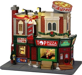 Lemax - 'Top Pizza' - Verlichte Attractie met animatie, muziek - Inclusief adapter
