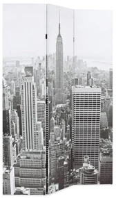 vidaXL Kamerscherm New York bij daglicht 120x170 cm zwart en wit