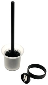 Plieger Vigo toiletborstel met glas mat zwart