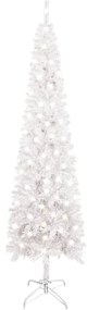 vidaXL Kerstboom met LED's smal 210 cm wit