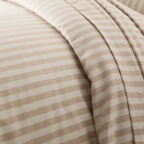 Dekbedovertrek in katoen, Soizic beige