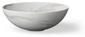 Looox sink collection opzetwastafel diameter 40cm calacatta wwk40ca