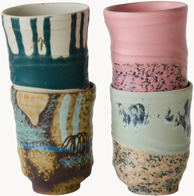 Handbeschilderde mokken Artist Ceramics, 4-delig